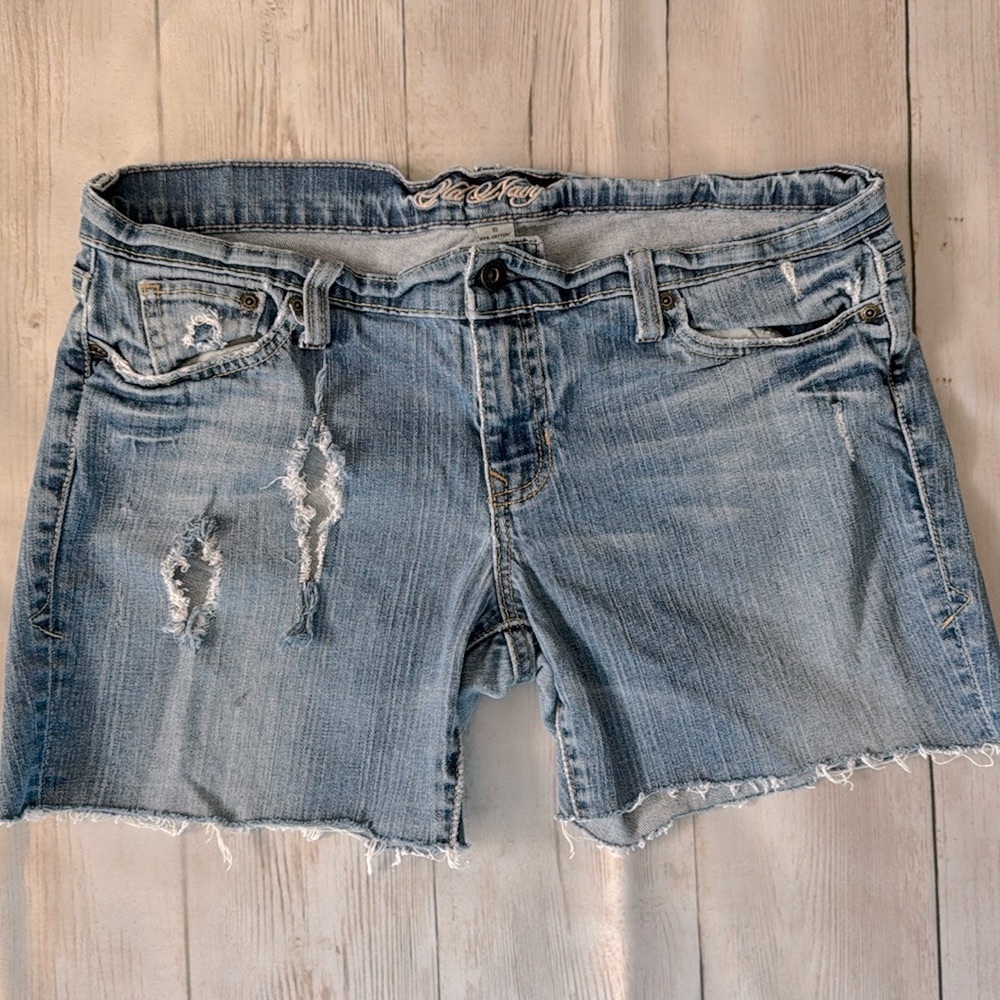 Denim frayed shorts - Picture 5 of 5